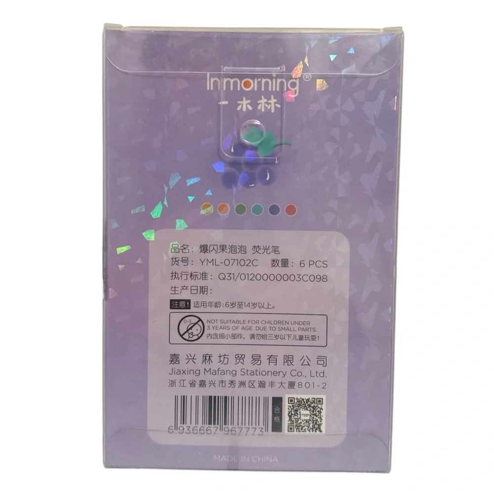 Inmorning 6-Color Grape Highlighter Set, NIB